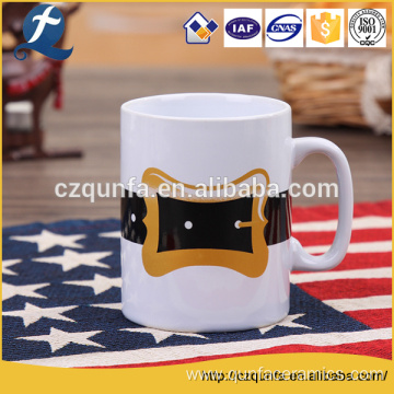 Cute Customized Logo Printing White Coffee Water Mug